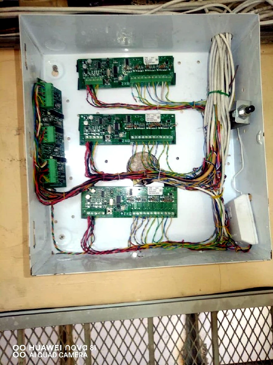 Security cabling work
